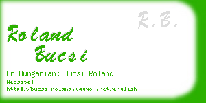 roland bucsi business card